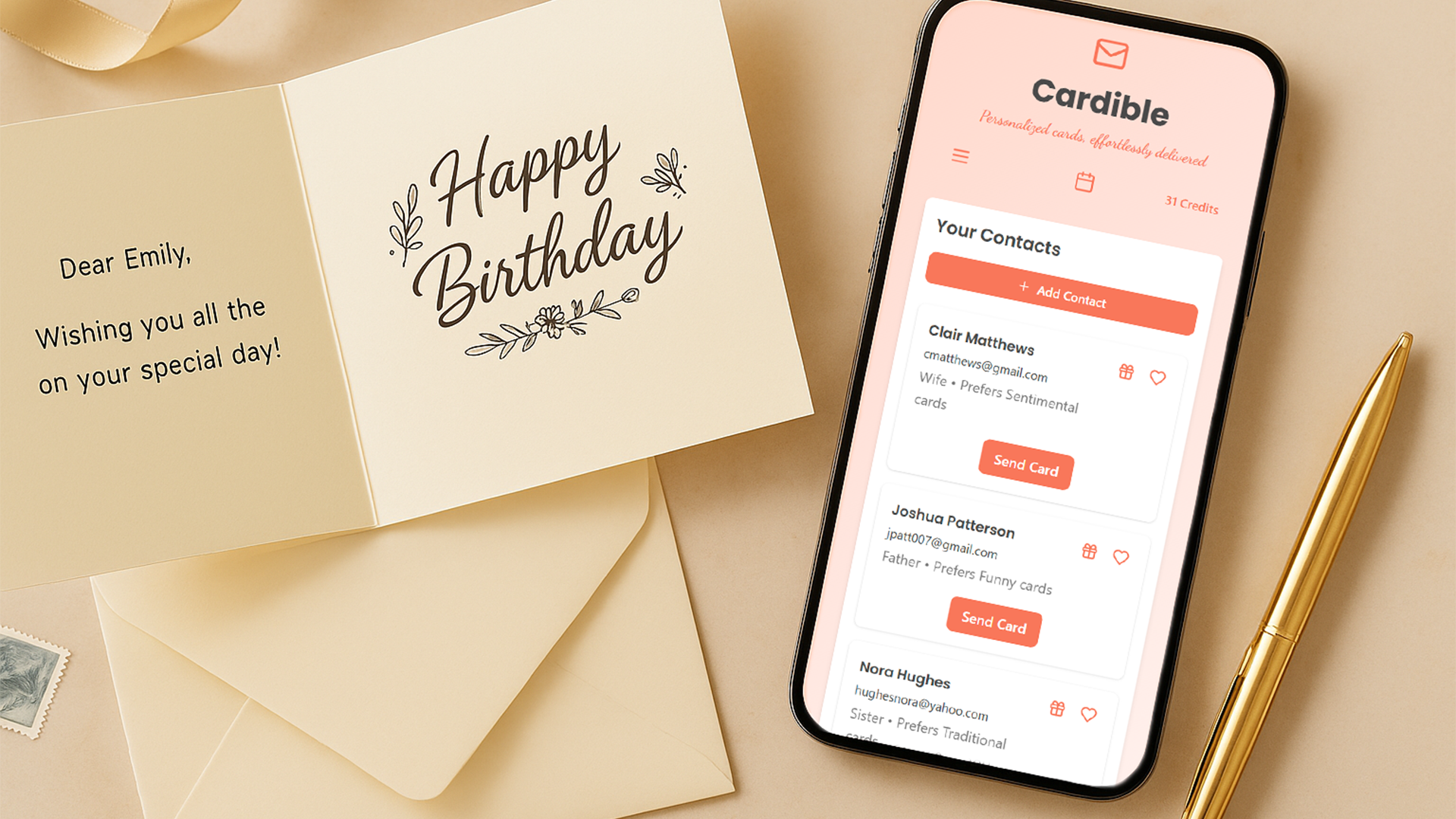 Personalized greeting cards