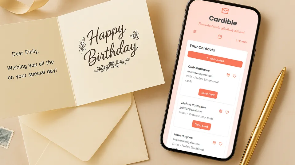 AI-designed greeting card examples by Cardible