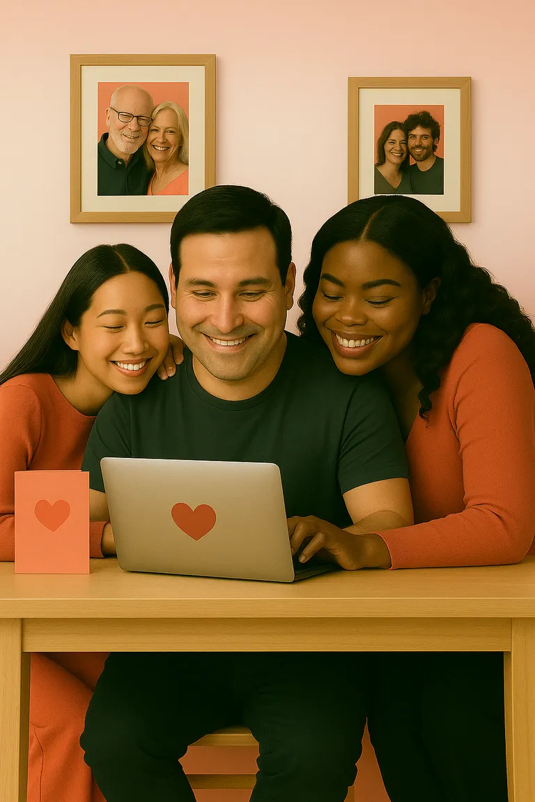 Busy professional sending AI-designed greeting cards with Cardible